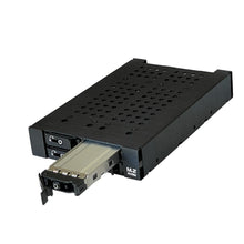 Load image into Gallery viewer, 4-Bay M.2 NVMe SSD PCIe 4.0 Mobile Rack Enclosure for External 5.25" Drive Bay (4x SlimSAS SFF-8654 4i)