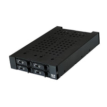 Load image into Gallery viewer, 4-Bay M.2 NVMe SSD PCIe 4.0 Mobile Rack Enclosure for External 5.25" Drive Bay (4x SlimSAS SFF-8654 4i)