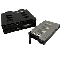Load image into Gallery viewer, 4-Bay U.2 NVMe SSD PCIe 4.0 Mobile Rack Enclosure for External 5.25" Drive Bay (4x OCuLink SFF-8612 4i)